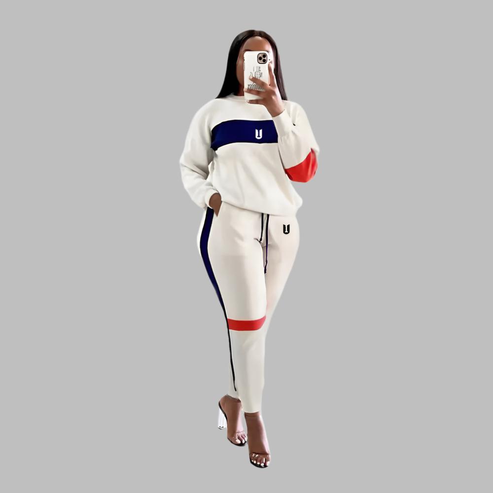 2pc, soft jogging suit for women. tie up strings in front.